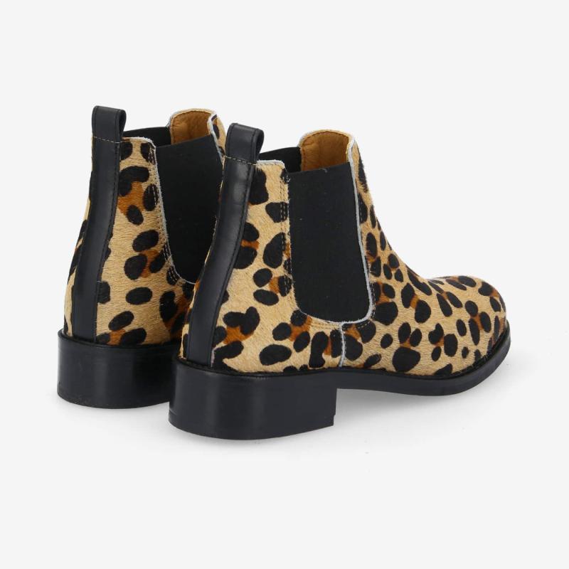 CANDIDE CHELSEA W - P.ANIMAL/NAPPA -  LEOPARD/MARRON/NOIR